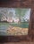 Unusual Folk Art Riverside Landscape Painting For Sale - Image 4 of 16
