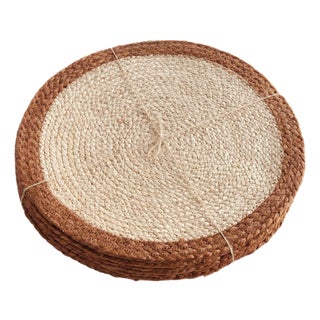 Jute Coil Round Placemats, Set Of 8 For Sale