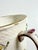White Antique Armorial Pearlware Porcelain Teacup Demitasse, Hand Painted Flowers & Crest For Sale - Image 8 of 12