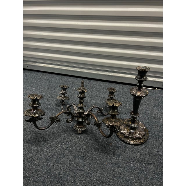 Vintage Victorian Pair of Candelabra For Sale - Image 10 of 11
