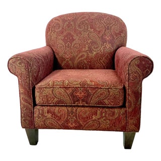 1980s Vintage Rustic European Italian Boho Chic Arts & Crafts Club Chair. For Sale