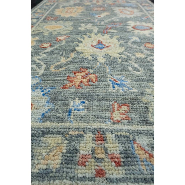 Turkish Oushak Rug 2' x 3'1" #17017 For Sale - Image 4 of 8