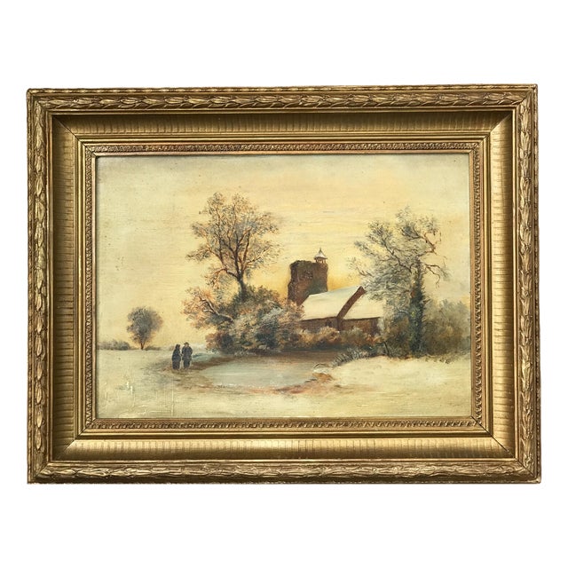 Reeves & Sons, Landscape Composition, 19th Century, Oil Painting on Canvas, Framed For Sale