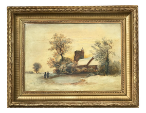 Reeves & Sons, Landscape Composition, 19th Century, Oil Painting on Canvas, Framed