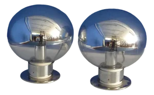 Glass Table Lamps by Motoko Ishii for Staff, 1960s, Set of 2