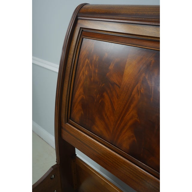 Ethan Allen Mahogany Newport Sleigh Queen Size Bed For Sale - Image 10 of 16