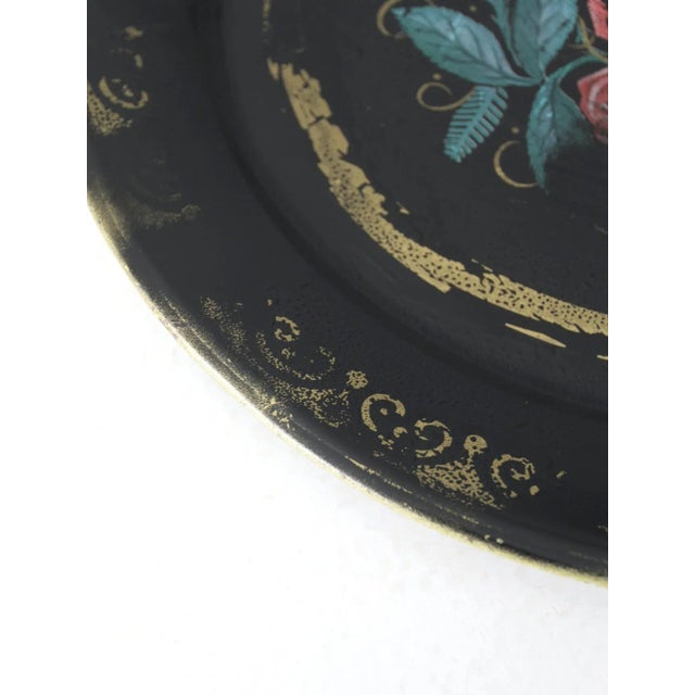 Farmhouse Vintage Tole Tray For Sale - Image 3 of 9