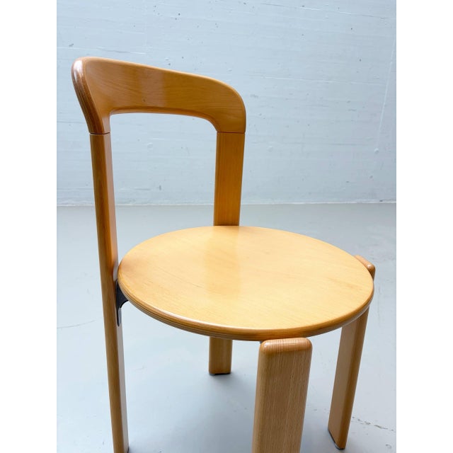 Dietiker Vintage Wooden Chair by Dietiker, Switzerland, 1997 For Sale - Image 4 of 9