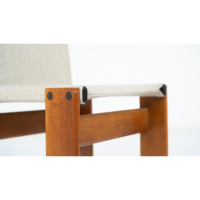Monk Dining Chair attributed to Afra & Tobia Scarpa for Molteni, 1970s For Sale - Image 11 of 18