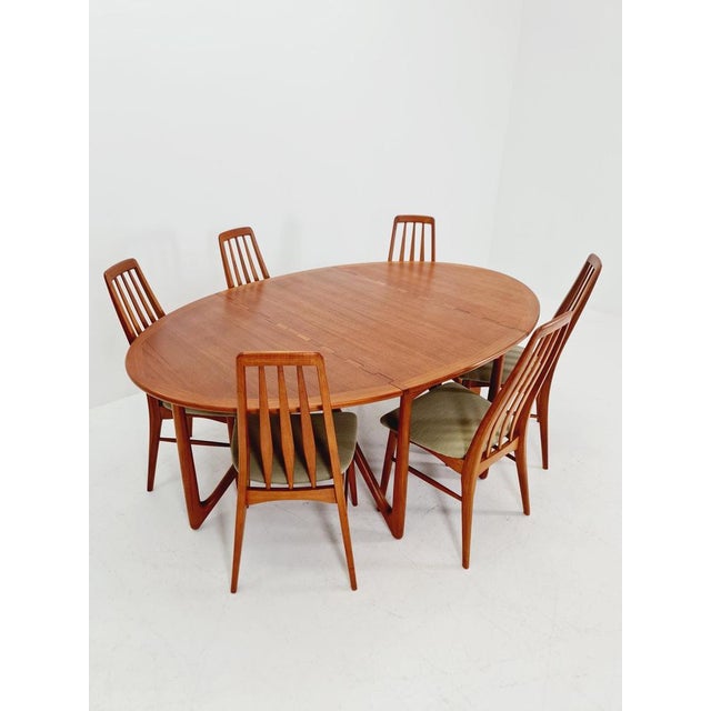 Niels Koefoed Mid-Century Modern Danish Drop Leaf Teak Dining Table from Niels Koefoed, 1960s For Sale - Image 4 of 18