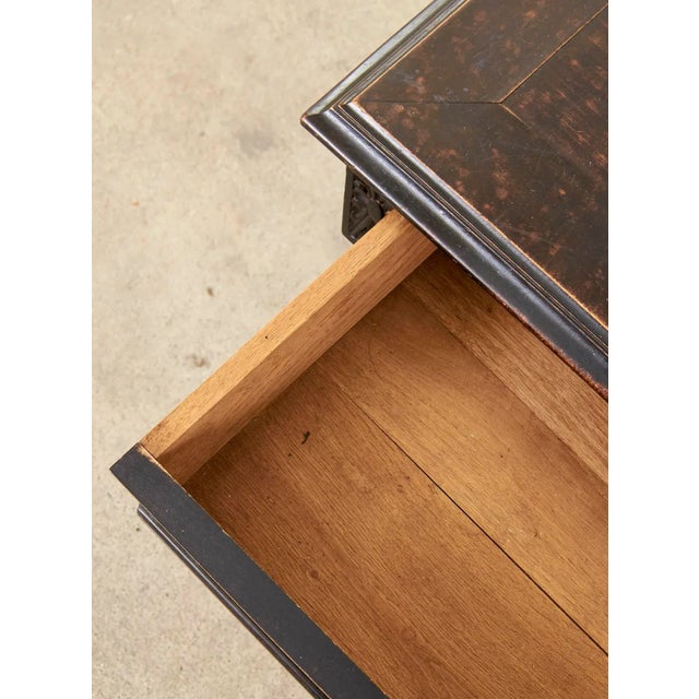 French Louis XVI Style Ebonized Writing Table For Sale In Sacramento - Image 6 of 13