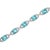 Haus of Brilliance .925 Sterling Silver 7x7 mm Cushion Cut Blue Topaz and 1/20 cttw Round Cut Diamond Fashion Tennis Bracelet - 7" For Sale - Image 4 of 7