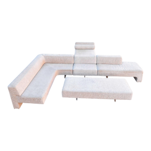Mid 20th Century Vladimir Kagan Omnibus Sofa in Holly Hunt Great Outdoors White Boucle'