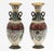 A decorative pair of Japanese cloisonné enamel vases dating to the Meiji period, each measuring approximately 9 inches in...
