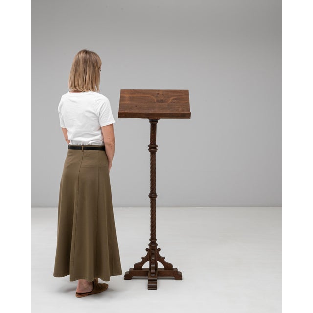 19th Century French Wooden Book Stand With Original Patina For Sale - Image 17 of 18