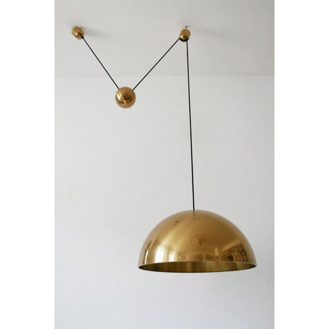 Metal Solan Counter Balance Pendant Lamp by Florian Schulz, 1980s For Sale - Image 7 of 17