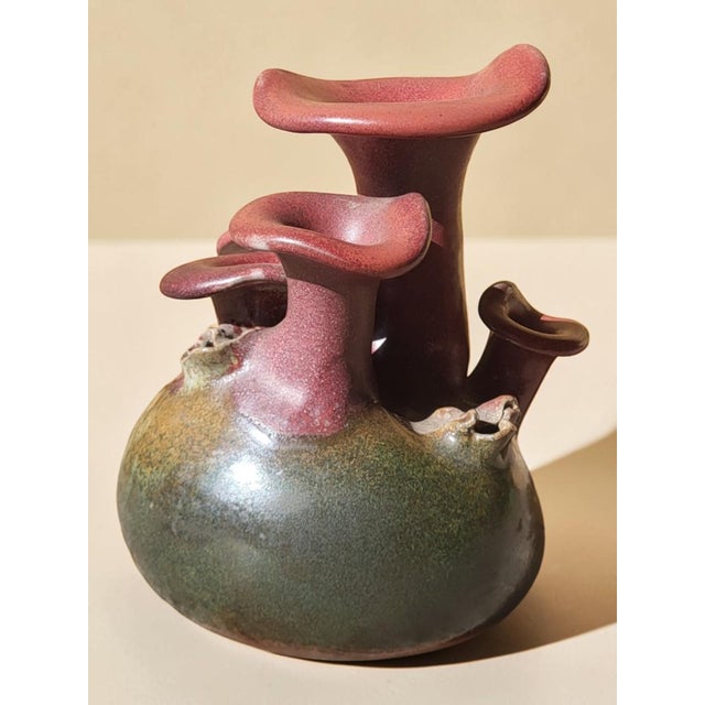 1960s Mushroom Vase by A. Kostanda, Vallauris, 1970s For Sale - Image 5 of 12