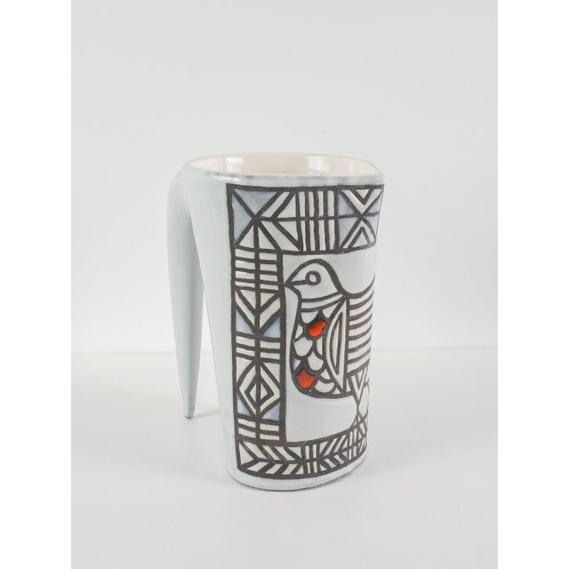 Dove Grey Ceramic Pitcher by Roger Capron, 1950s For Sale - Image 3 of 11