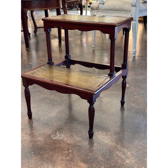 19th Century Mahogany Library Steps For Sale - Image 4 of 10