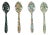 Planted Tea Spoons in Mixed Garden Prints - Set of 4 For Sale
