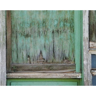 Vintage Architectural Detail in Turquoise Photograph For Sale