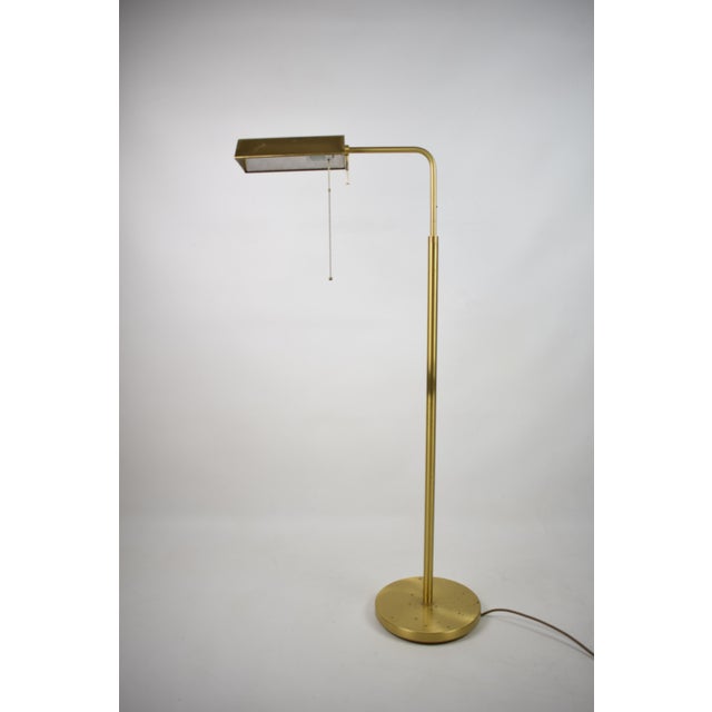 Gold Floor Lamp from Fischer Leuchten, 1970s For Sale - Image 8 of 12