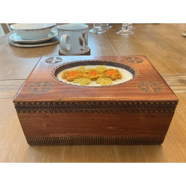 Bring a warm, handcrafted touch to your vanity or dresser with this charming vintage Polish keepsake box. Handcrafted in...
