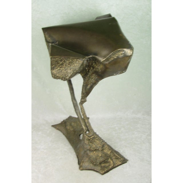 Mid 20th Century 1975 Rogelio Madero De La Pena Bronze Sculpture "Campana en El Norte" For Sale - Image 5 of 18