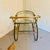 Hollywood Regency Vintage Hollywood Regency Brass & Glass Two-Tier Bar Cart For Sale - Image 3 of 12