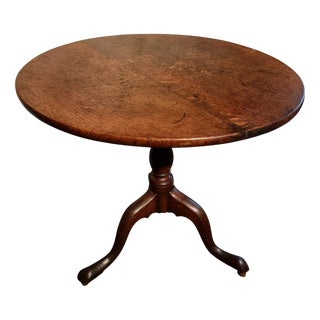 Georgian Oak Tilt-Top Tripod Table, England, 1800 For Sale