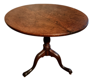 Georgian Oak Tilt-Top Tripod Table, England, 1800