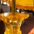Mid-Century Modern Geometric Amber Acrylic Glass Table Lamp with Hollywood Regency Lampshade, 1960s For Sale - Image 16 of 18