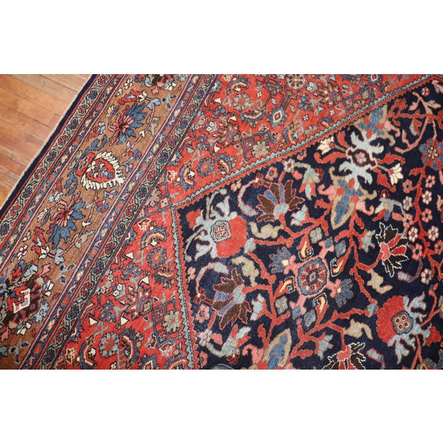 Antique Persian Mahal Carpet - 10'6" x 13'3" For Sale - Image 10 of 12