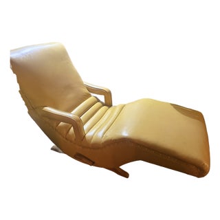 1954 Berkline "Leisure Lounge" Chaise Recliner - Patented Berk-Lock Mechanism For Sale