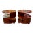 Pair of Italian Art Deco Style Walnut Side Tables For Sale
