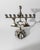 Silver Mid-Century Silver-Plated Hanukkah Menorah with Rotating Star of David, 1960s For Sale - Image 8 of 11