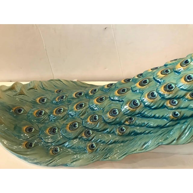 1910s 1910s Art Nouveau Extraordinary Nymphenburg Porcelain Peacock For Sale - Image 5 of 11