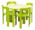 Dietiker Rey Junior Dining Set, by Bruno Rey, in Green - 5 Pieces For Sale
