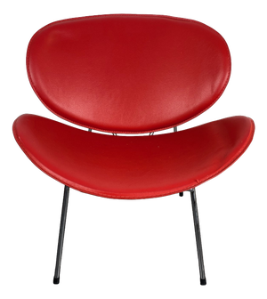Red Lounge Chair by Pierre Paulin, 1980