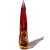Murano Murano Vintage Abstract Sommerso Red Yellow Orange Italian Midcentury Art Glass Flower Vase For Sale - Image 4 of 8