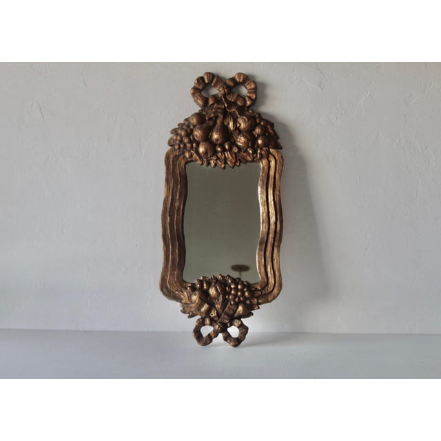 1980s Serge Roche Style Rococo Giltwood Wall Mirror For Sale - Image 12 of 12