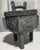 A sculptural mid-century ice bucket attributed to James Mont, featuring an Asian-inspired form and richly textured metal...