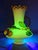 Antique Stevens & Williams Uranium Custard Glass Vase Applied Fruit Cherries 5" C. 1880 For Sale - Image 14 of 18