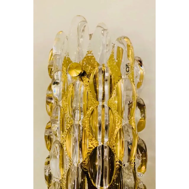 Metal Karl Fagerland Orrefors Bubble Crystal Wall Lights Pair For Sale - Image 7 of 9