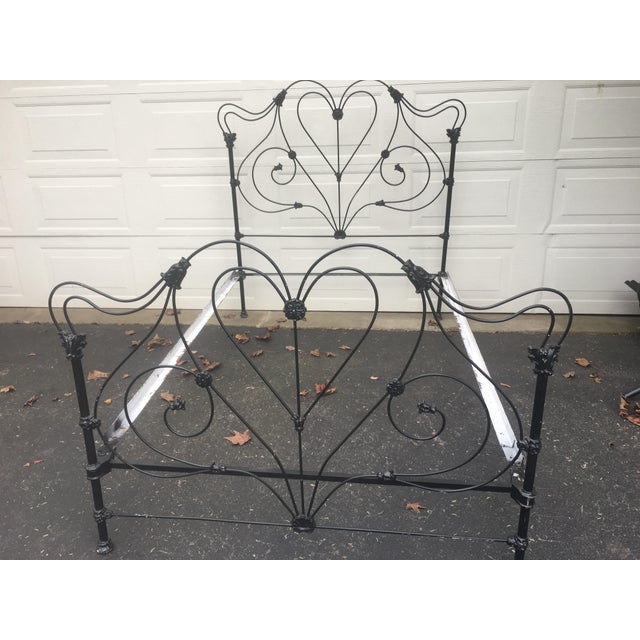 Antique Vicorian “Hearts” Iron Bed Full Size Chairish