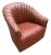 1960s Ward Bennett Channel Back Club Chair in Original Leather For Sale