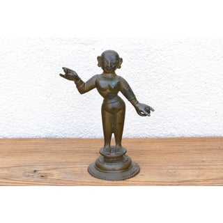 Exceptional Antique Bronze Indian Goddess Figure For Sale