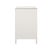 Matthew Izzo Home - Carnegie Textured White Linen, Glass Top, Seven Drawer Chest With Brass Knobs For Sale In New York - Image 6 of 7