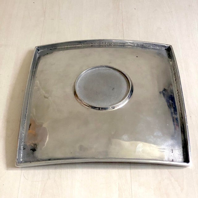 Vintage Enamel and Metal Centerpiece Trinket Tray, 1980s For Sale - Image 3 of 6