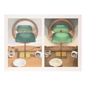 Light Study With Mirror, Leigh Behnke Silkscreen, Lithograph & Pochoir, Signed and Numbered in Pencil
